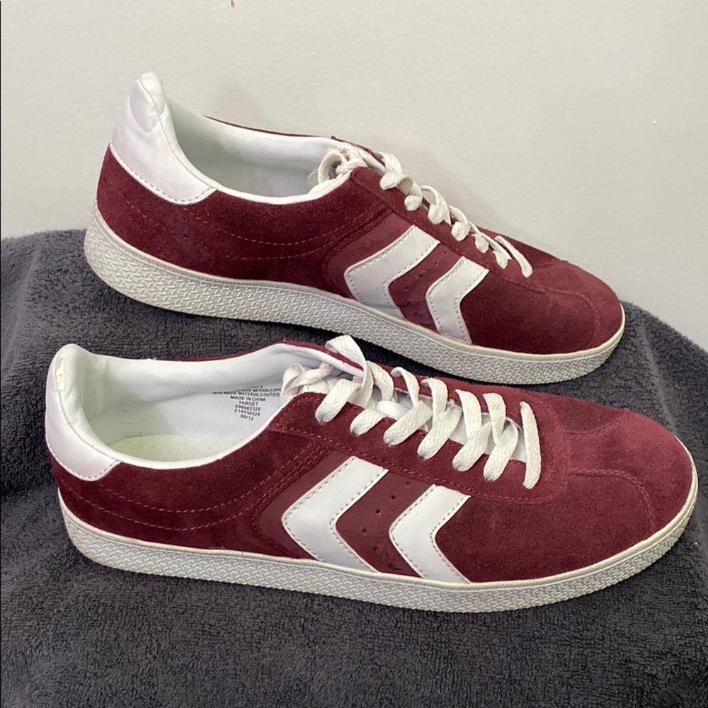 Mossimo Burgundy/White Men's Sneakers 9. Like New!